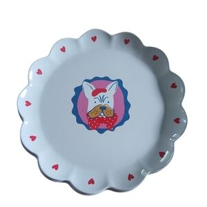 Set of 2 Target Pillowfort Plate Dog Design Bamboo & Melamine BPA Free 10.5"